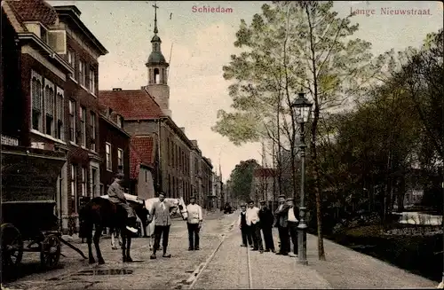 Ak Schiedam Südholland, Lange Nieuwstraat