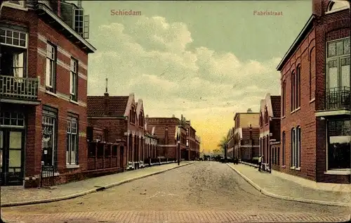 Ak Schiedam Südholland, Fabristraat