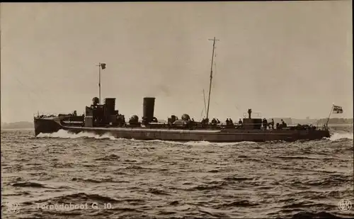 Ak Deutsches Kriegsschiff, Torpedoboot G 10, Kaiserliche Marine