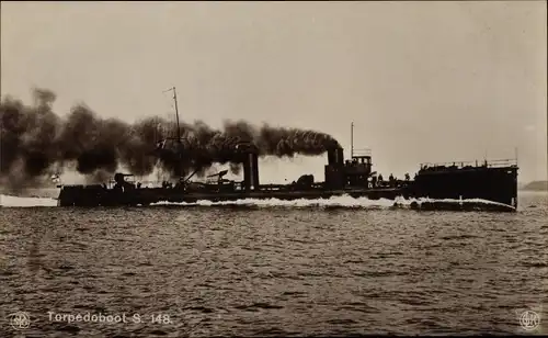Ak Deutsches Kriegsschiff, Torpedoboot S 148, Kaiserliche Marine