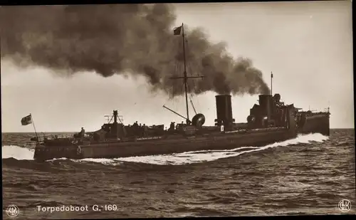Ak Deutsches Kriegsschiff, Torpedoboot G 169, Kaiserliche Marine