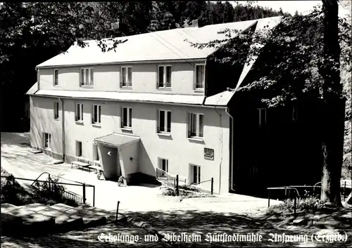 Ak Ansprung Marienberg im Erzgebirge, Erholungs- und Bibelheim Hüttstadtmühle