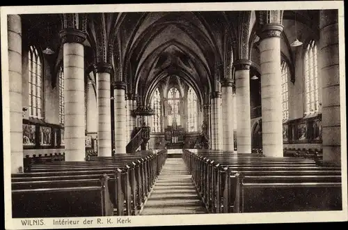 Ak Wilnis De Ronde Venen Utrecht, Interieur der R.K. Kerk
