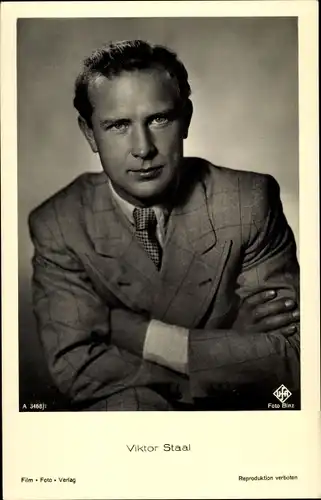 Ak Schauspieler Viktor Staal, Portrait