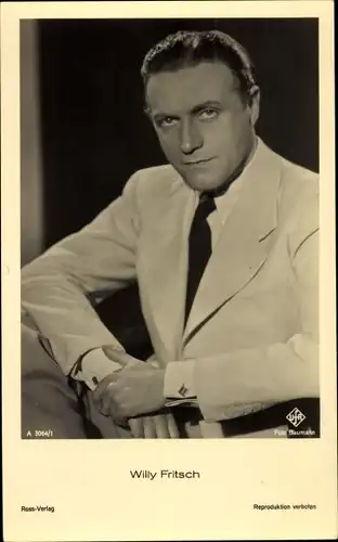 Ak Schauspieler Willy Fritsch, Portrait