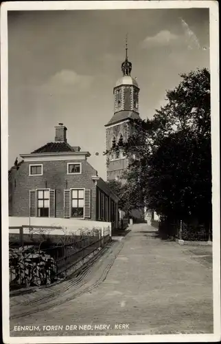 Ak Eenrum Groningen, Toren der Ned. Herv. Kerk