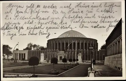 Ak Düsseldorf am Rhein, Gesolei, Planetarium