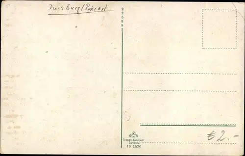 Ak Ruhrort Duisburg im Ruhrgebiet, Rheinbrücke