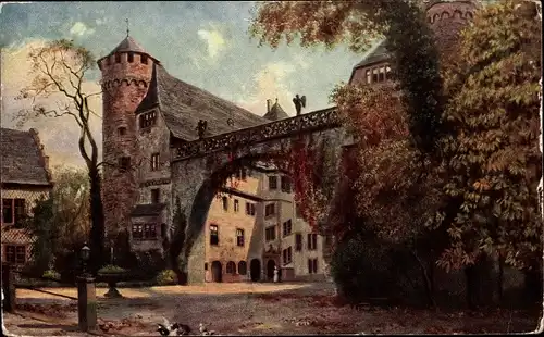 Künstler Ak Hoffmann, H., Steinbach Michelstadt im Odenwald, Schloss Fürstenau