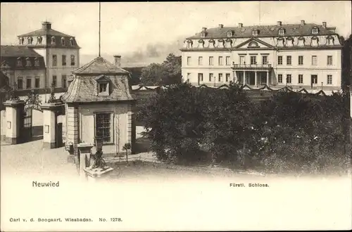 Ak Neuwied am Rhein, Fürstl. Schloss