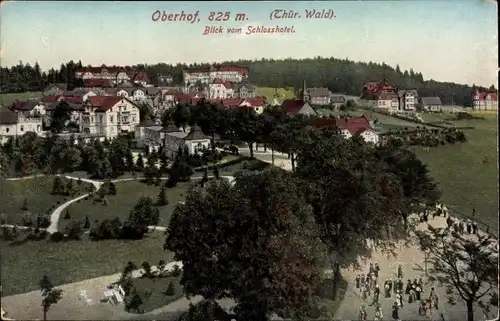 Ak Oberhof im Thüringer Wald, Blick vom Schlosshotel