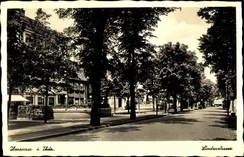 Ak Ilmenau Thüringen, Blick in die Lindenstraße