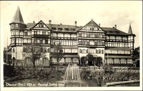 Ak Oberhof im Thüringer Wald, Herzogl. Schloss-Hotel