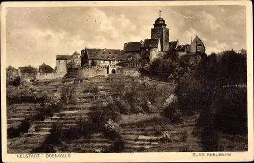 Ak Neustadt Breuberg im Odenwald, Burg Breuberg