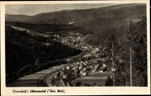 Ak Sitzendorf in Thüringen, Panorama