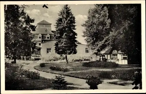 Ak Bad Wilsnack in der Prignitz, Kurgarten mit Kurhaus