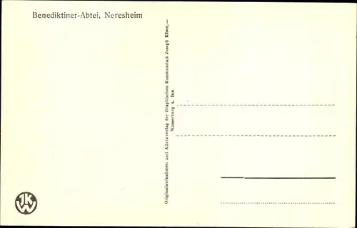 Ak Neresheim in Württemberg, Benediktiner Abtei, Treppenhaus