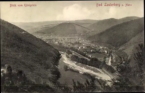 Ak Bad Lauterberg im Harz, Blick vom Königstein