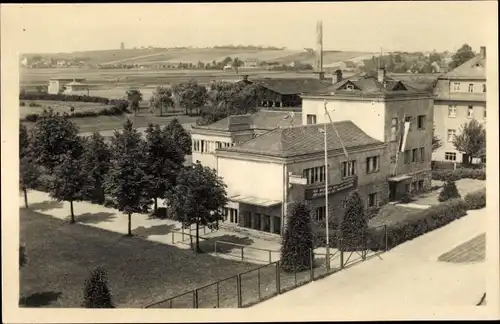 Foto Ak Glauchau in Sachsen, Sportpark, Teilansicht
