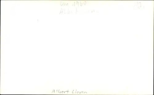 Foto Schauspieler Albert Lieven, Portrait, Autogramm