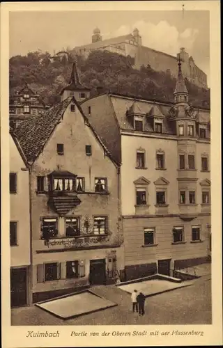 Ak Kulmbach in Oberfranken, Obere Stadt, Plassenburg, Gastwirtschaft