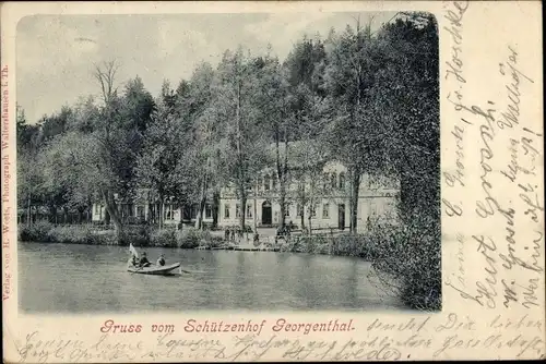 Ak Georgenthal in Thüringen, Kurhaus Schützenhof