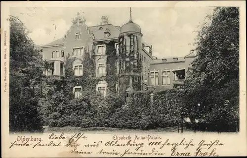 Ak Oldenburg im Großherzogtum Oldenburg, Elisabeth Anna Palais