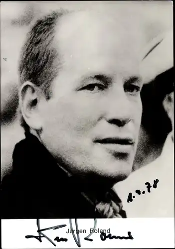 Ak Schauspieler Jürgen Roland, Portrait, Autogramm