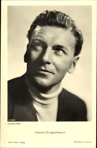 Ak Schauspieler Heinz Engelmann, Portrait