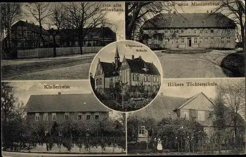 Ak Hermannsburg Südheide in der Lüneburger Heide, Missionshaus, Christians Schule, Kinderheim