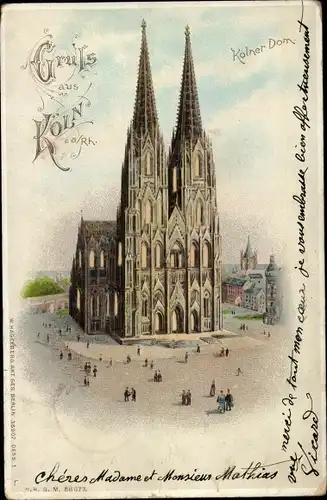 Litho Köln am Rhein, Dom