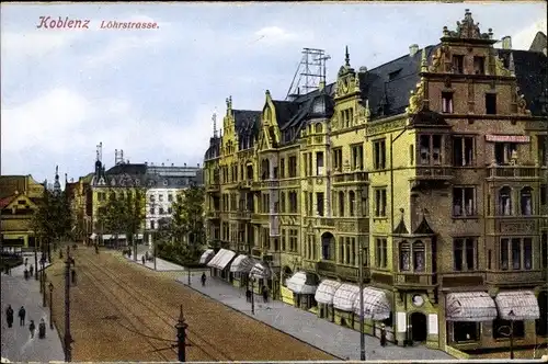 Ak Koblenz in Rheinland Pfalz, Löhrstraße, Geschäfte