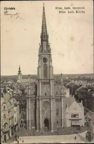 Ak Novi Sad Újvidék Neusatz Serbien, Röm. kath. Kirche