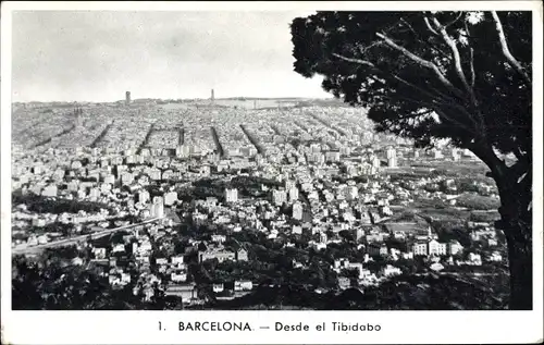 Ak Barcelona Katalonien Spanien, Desde el Tibidabo
