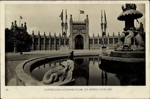 Ak Barcelona Katalonien Spanien, Palace of the Councils, Exposition International 1929