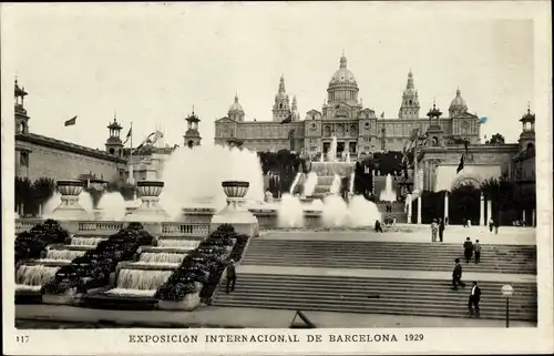 Ak Barcelona Katalonien, Exposition International 1929, Palau Nacional