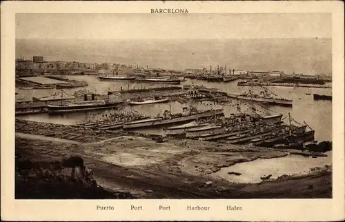 Ak Barcelona Katalonien Spanien, Puerto