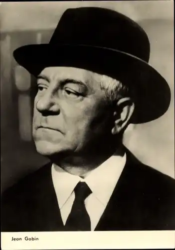 Ak Schauspieler Jean Gabin, Portrait, Die Nacht ist meine Welt