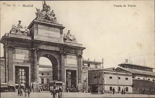Ak Madrid Spanien, Puerta de Toledo