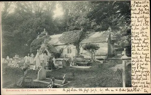 Ak Bonchurch Isle of Wight England, Old Church