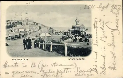 Ak Bournemouth Dorset England, The Pier, Approach