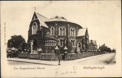 Ak Wellingborough Northamptonshire England, The Congregational Church