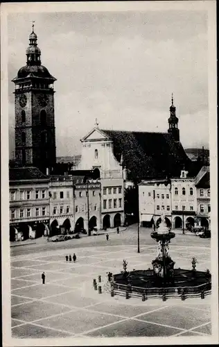 Ak České Budějovice Budweis Südböhmen, Platz