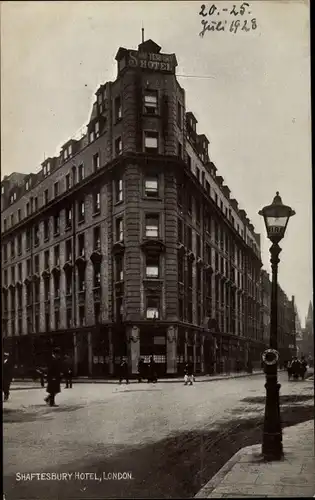 Ak London City England, Shaftesbury Hotel