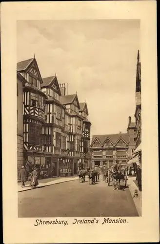 Ak Shrewsbury Shropshire England, Ireland's Mansion