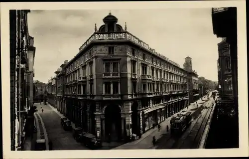 Ak Torino Turin Piemonte, Grand Hotel Bonne Femme Metropole, Prop. Frat. Berra, Via Pietro Micca 3