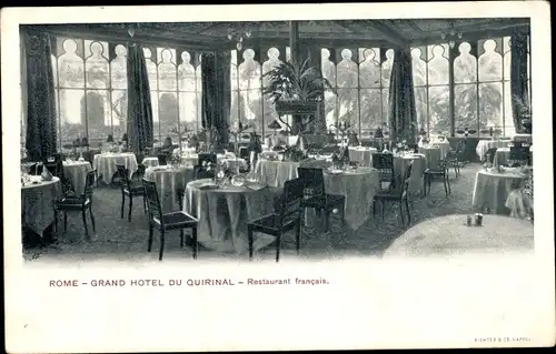 Ak Roma Rom Lazio, Grand Hotel du Quirinal, Restaurant