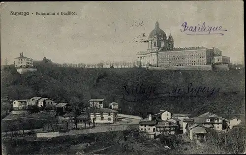 Ak Superga Piemonte, Panorama e Basilica