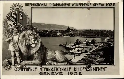 Ak Genève Genf Schweiz, Conference Internationale du Desarmement 1932, Gesamtansicht