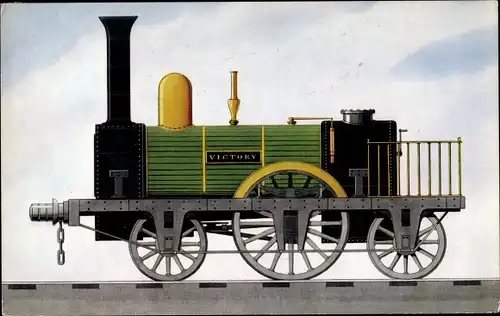 Ak Britische Eisenbahn, Victory, Dampflok